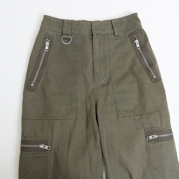 ✨ ARITZIA TNA Cargo Jogger Utility Cotton Twill Khaki Mossy Stone Green - Picture 6 of 15